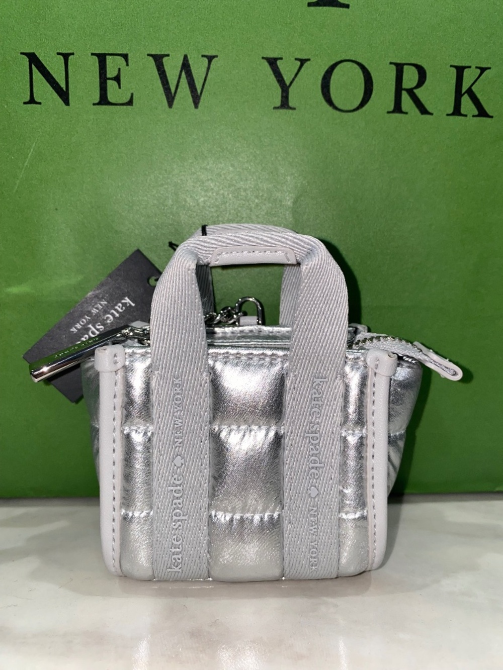 Kate Spade Kip Puffy Micro Bag Charm - Picture 5 of 6